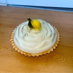 Adorable Vintage Lemon Meringue Pie Tray
